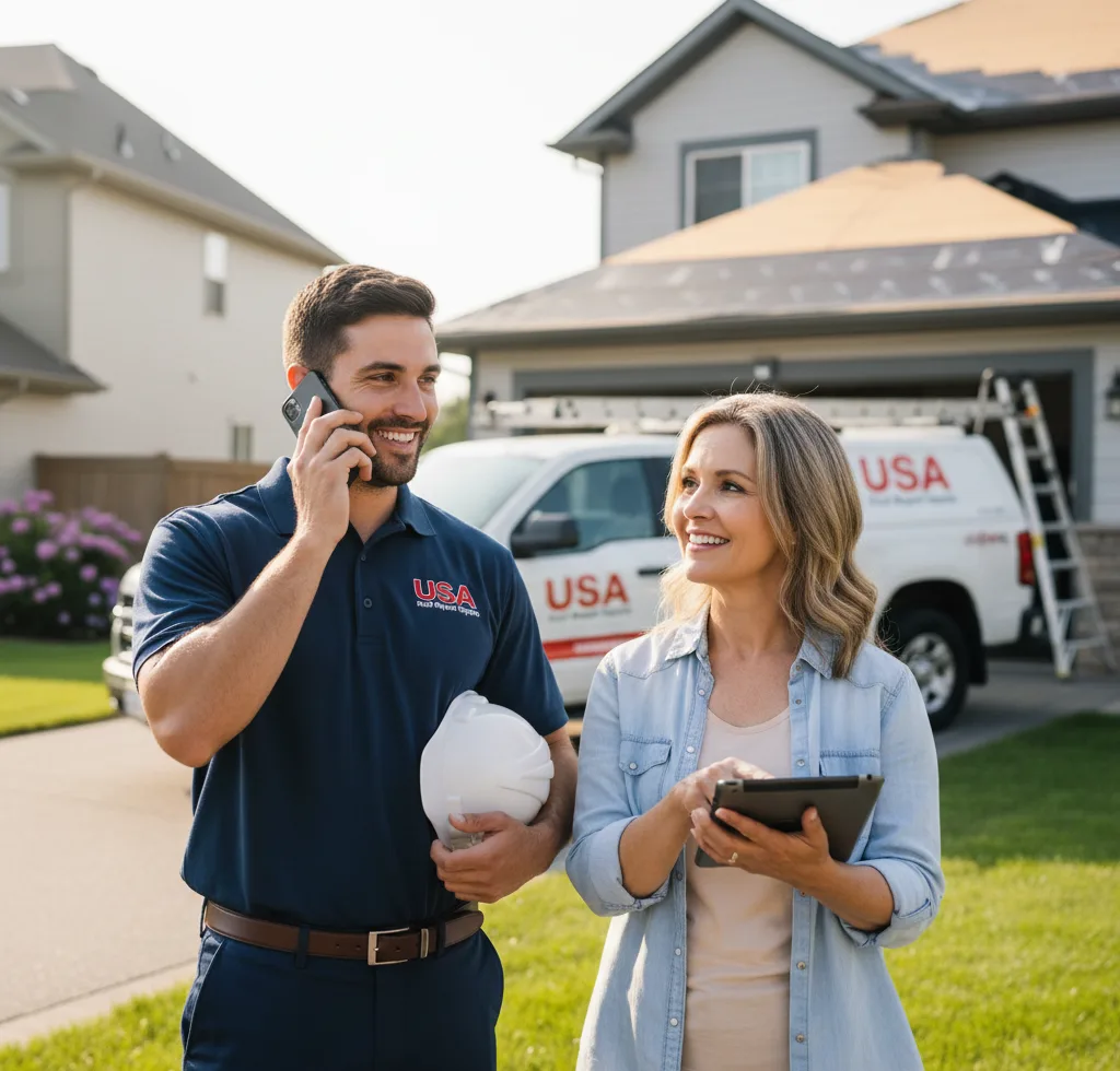 USA Roof Repair Experts customer support in Basom